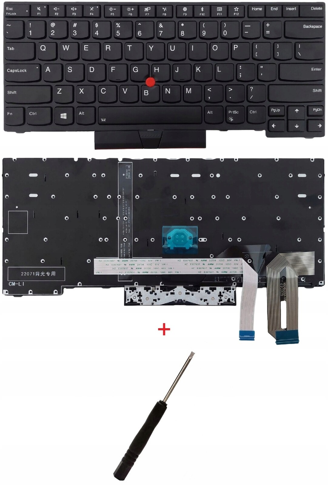 Klávesnice pro Lenovo L480 L380 E480 E485 T480S T490 T14 Gen1 P14s Gen1 /led