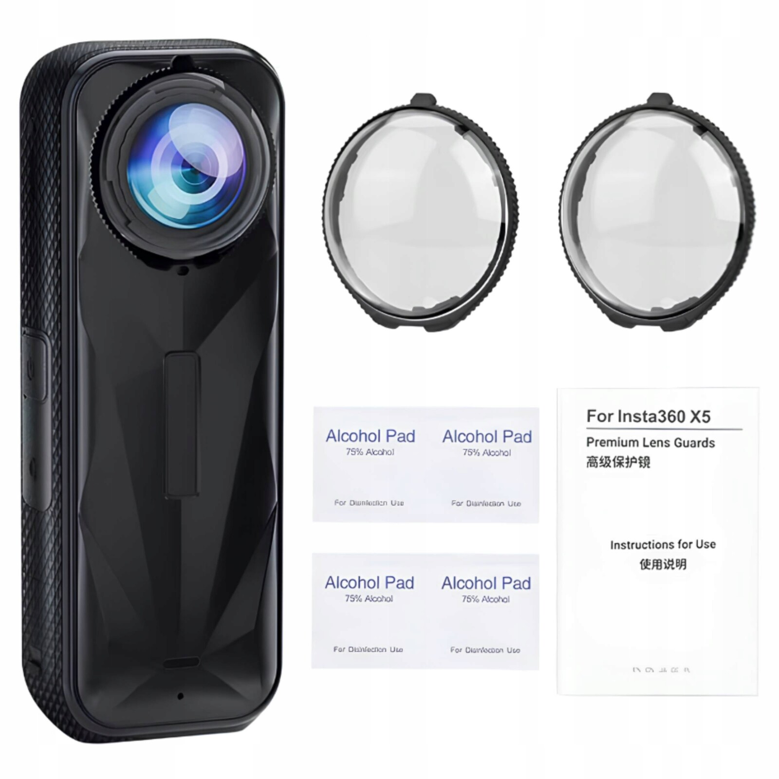 Tvrzené Sklo 9H Ochranný kryt objektivu Zabezpečení pro Insta360 X5