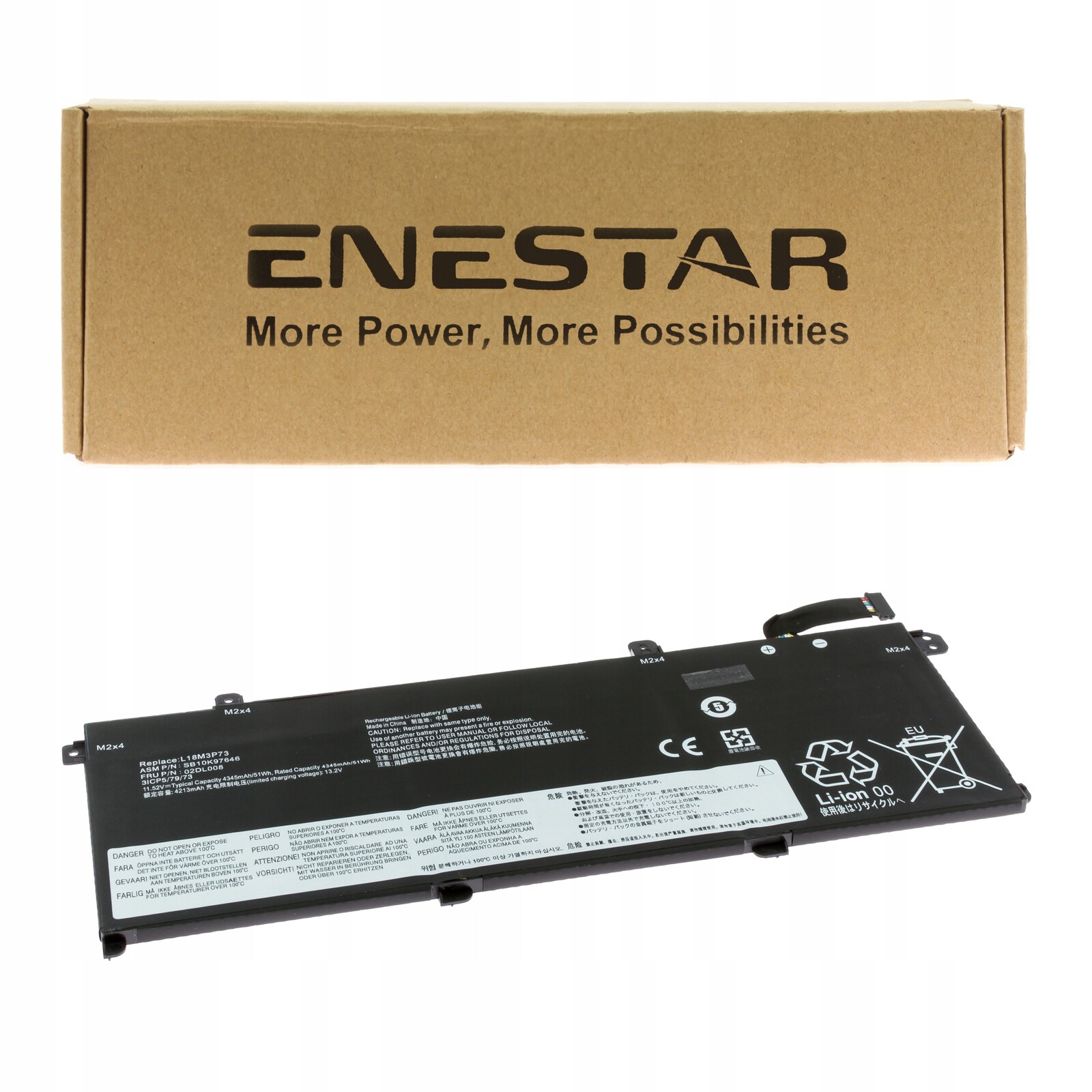 Prémiová baterie pro Lenovo L18M3P73 ThinkPad P14s Gen 2 P43s 20RH T14 1 T490