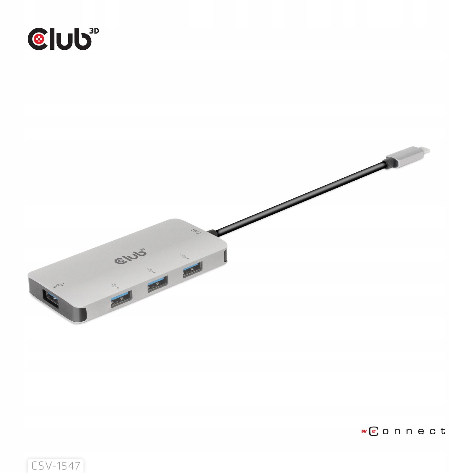 CLUB3D CSV-1547 rozbočovače a Usb 3.2 Gen 2 (3.1 Gen 2) Type-C 10000