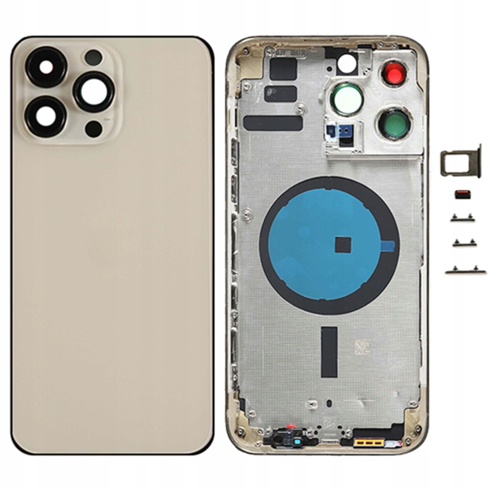 Pouzdro pro iPhone 14 Pro Max, pouzdro zlaté