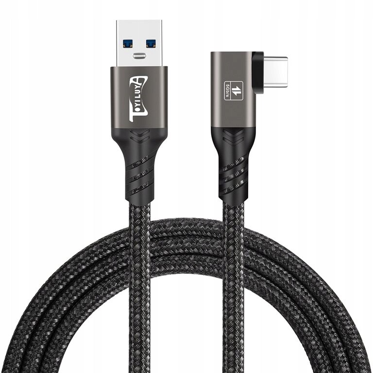 Kabel Usb 3.2 typ A Usb C Prémiový oplet pro Meta Oculus Quest 1/2/3 5 m