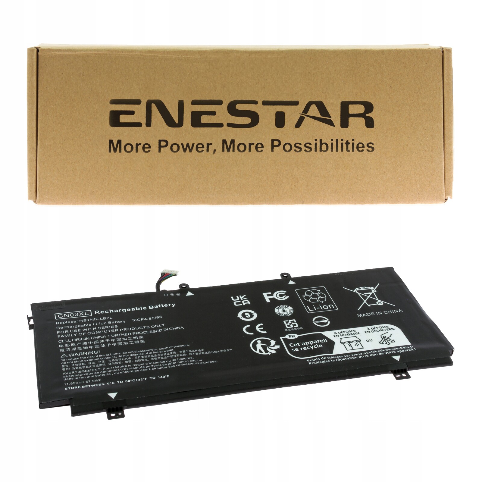 Prémiová baterie pro Hp CN03XL SH03XL TPN-Q178 Spectre x360 13-AC 13-w0XX