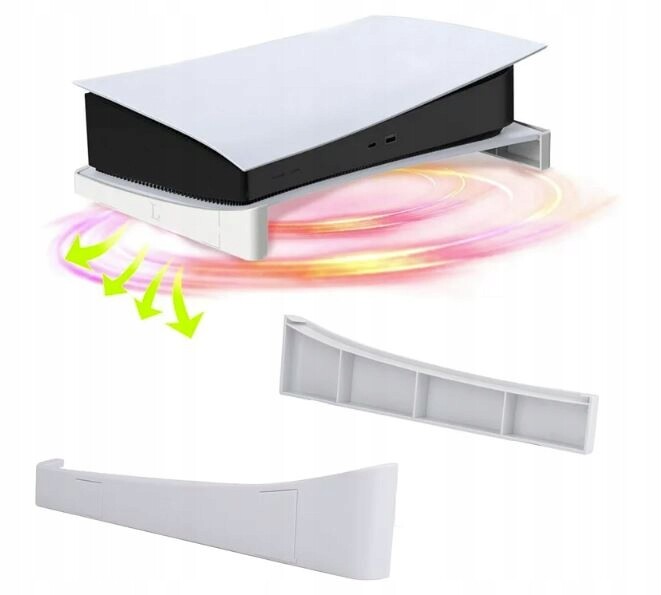 Horizontální Podstavec Stand Stojan Pro Konzoli PS5 Fat De/uhd Bílá/Šedá