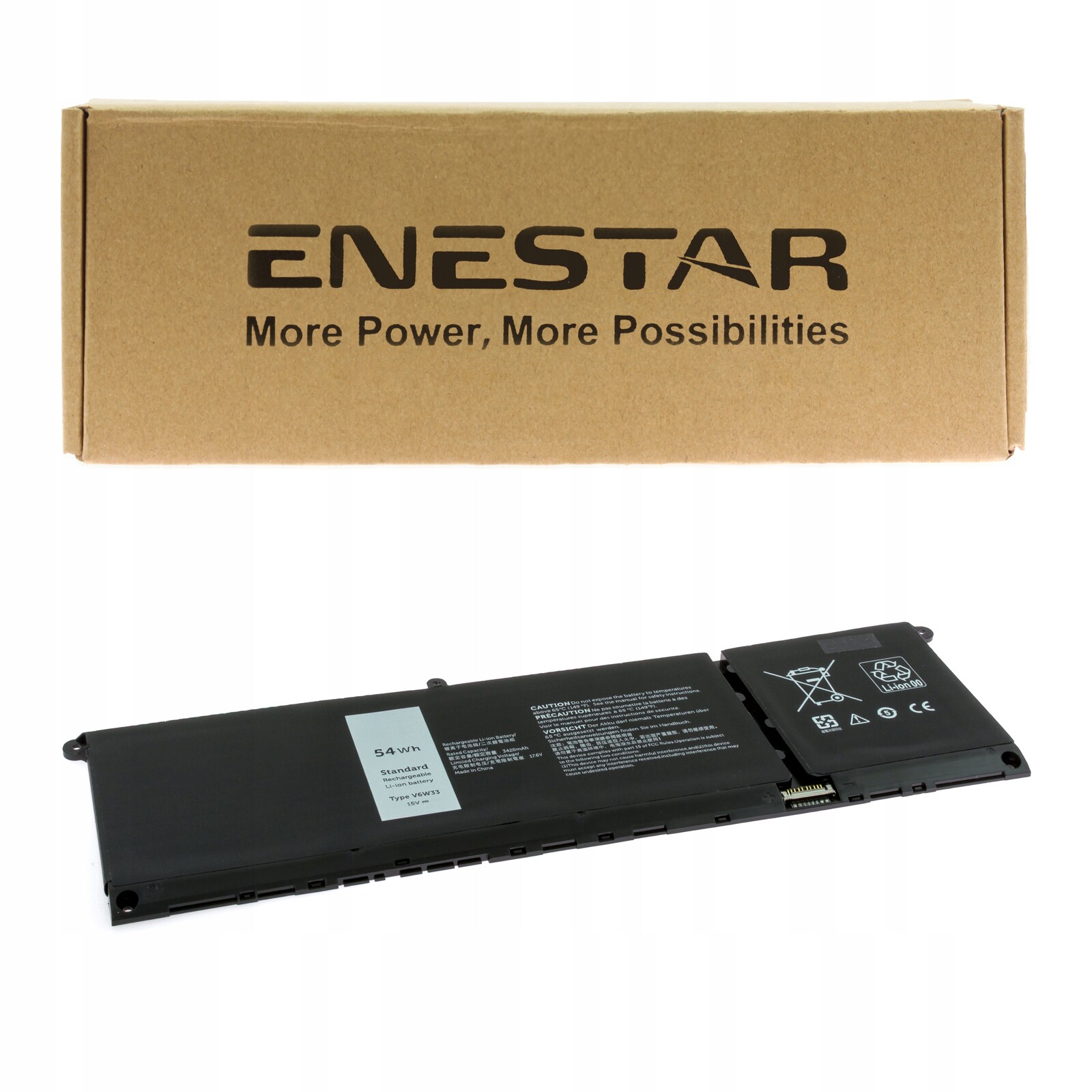 Prémiová baterie pro Dell V6W33 Inspiron 15 3520 Latitude 3420 Vostro 3510