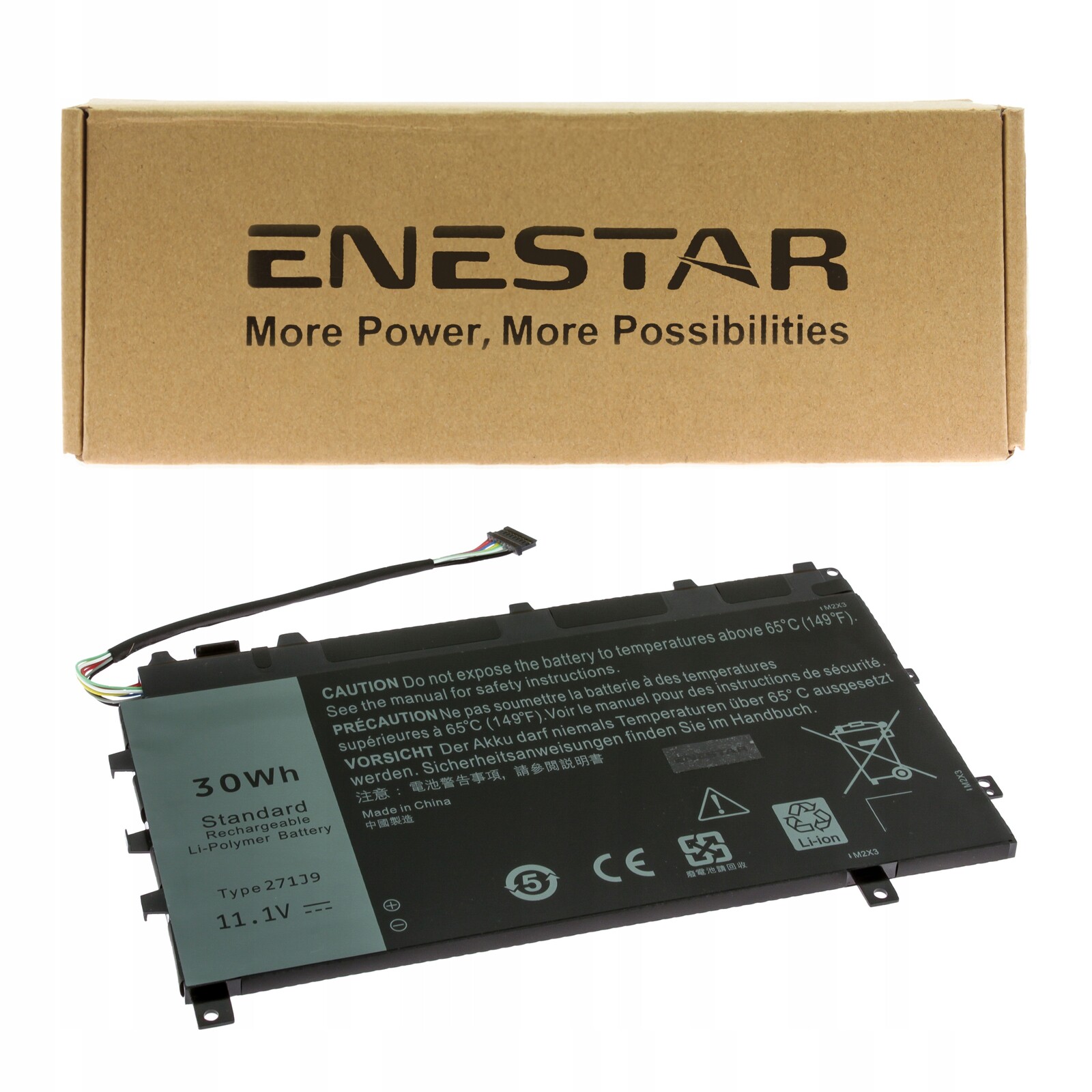 Prémiová baterie pro Dell 0GWV47 0MN791 0YX81V 271J9 3WKT0 Latitude 7350 P58G