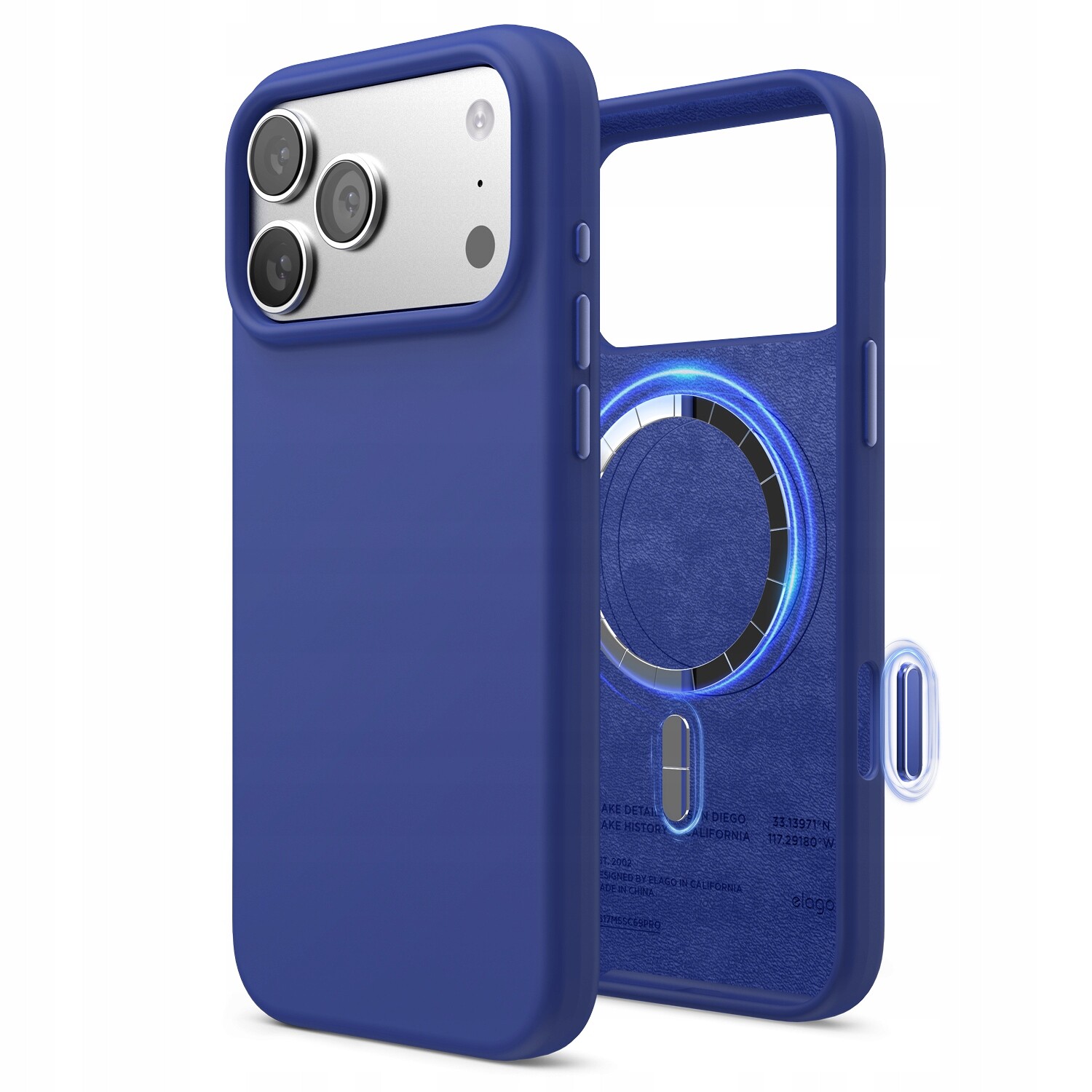 Silikonové Pouzdro s MagSafe Elago pro iPhone 17 Pro Max Cobalt Blue