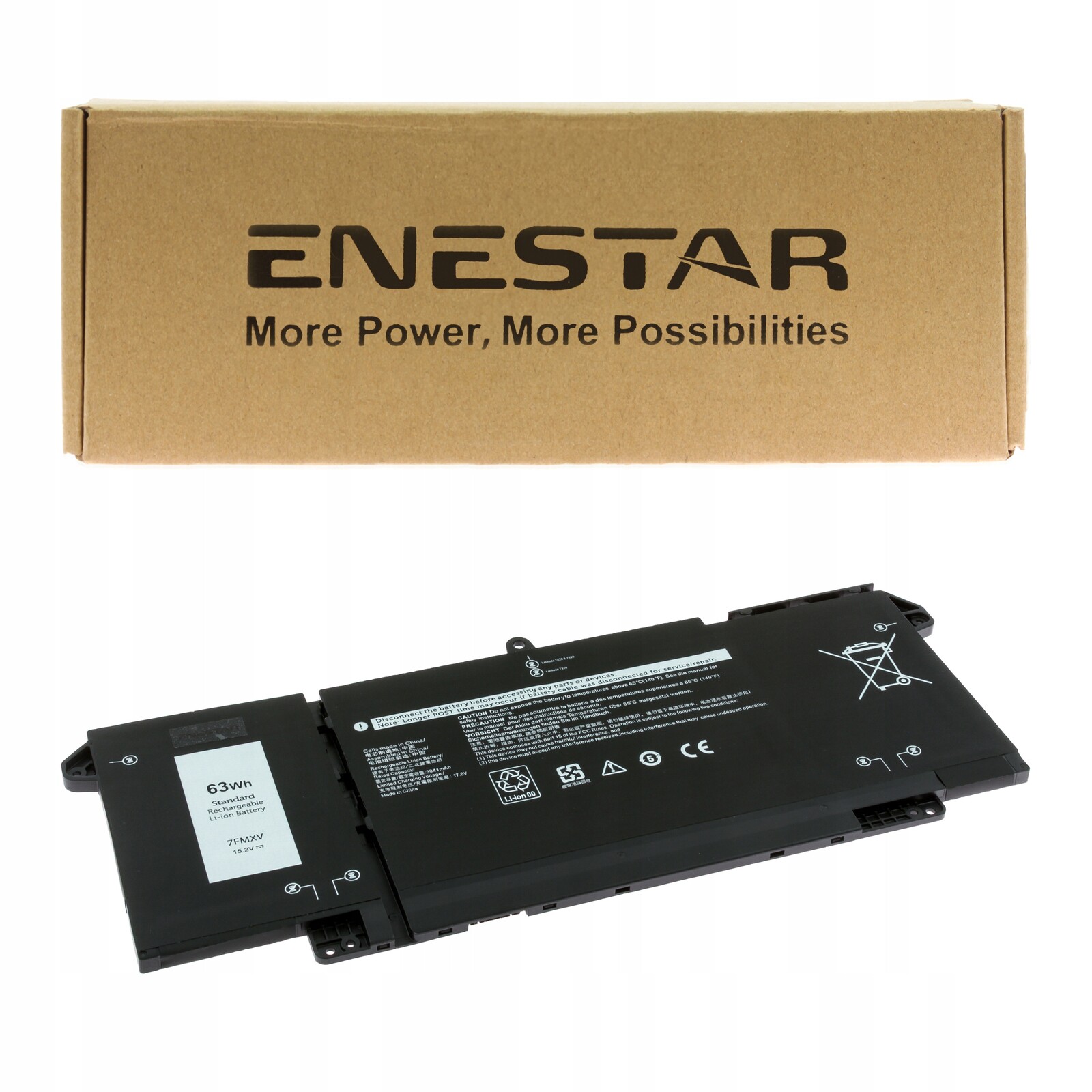 Prémiová baterie pro Dell 4M1JN 7FMXV Latitude 13 2-in-1 5320 14 7420 7520