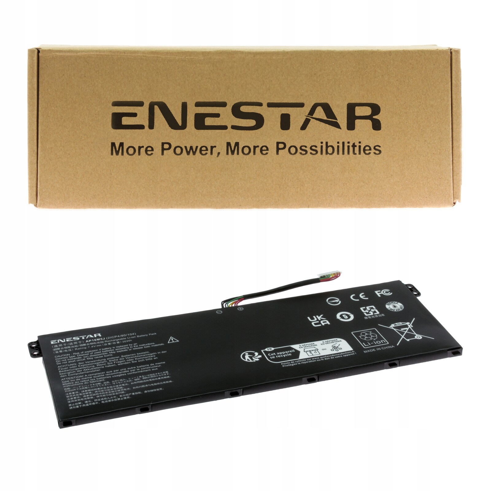 Prémiová baterie pro Acer AP16M5J Aspire 1 a114-32 3 A315-31 A315-51 A315-53