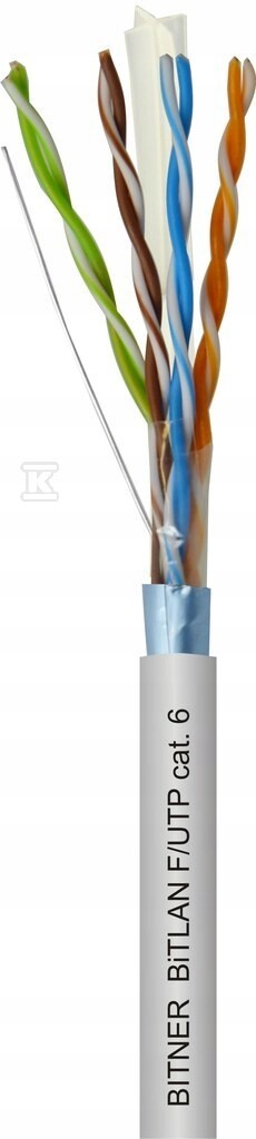 !!!1km!!! Telekomunikační kabel BiTLAN F/utp 4x2x23 Awg 6 350MHz