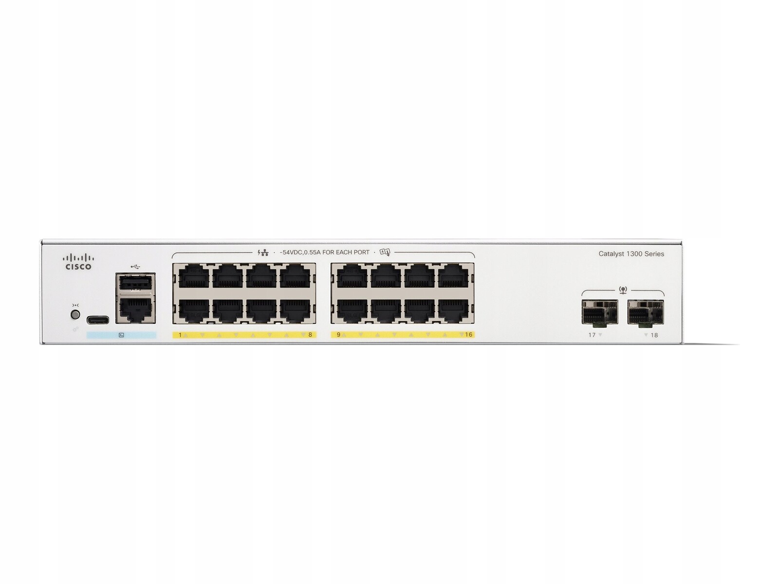 Cisco Catalyst 1300 16portový Ge PoE 2x1G