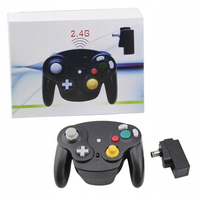 Bezdrátový Ovladač Pro Nintendo Gamecube Ngc Wii Kontroler Gamepad 2.4G