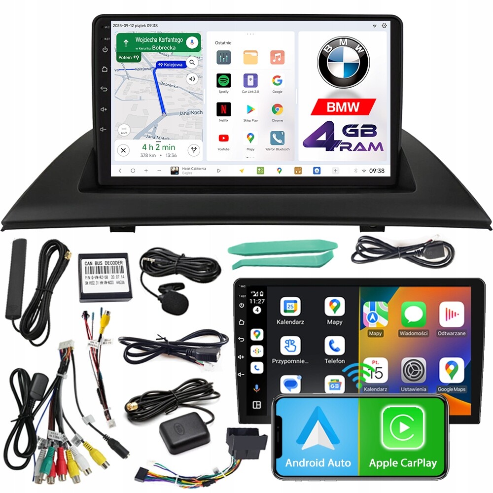 Autorádio Ncs D9 Bmw X3 E83 2003-2010 Android Navigace 4GB Lte