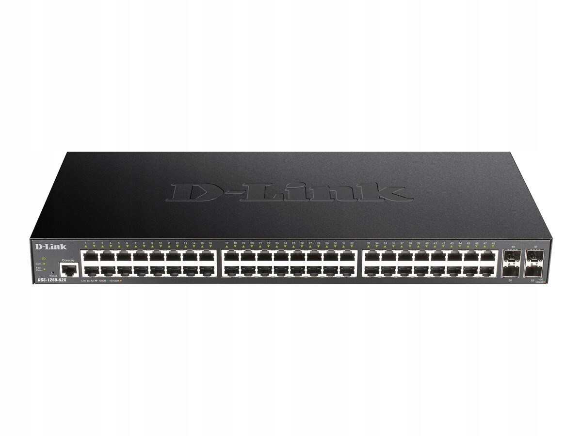 D-link 52portový chytrý Switch 4x 10G