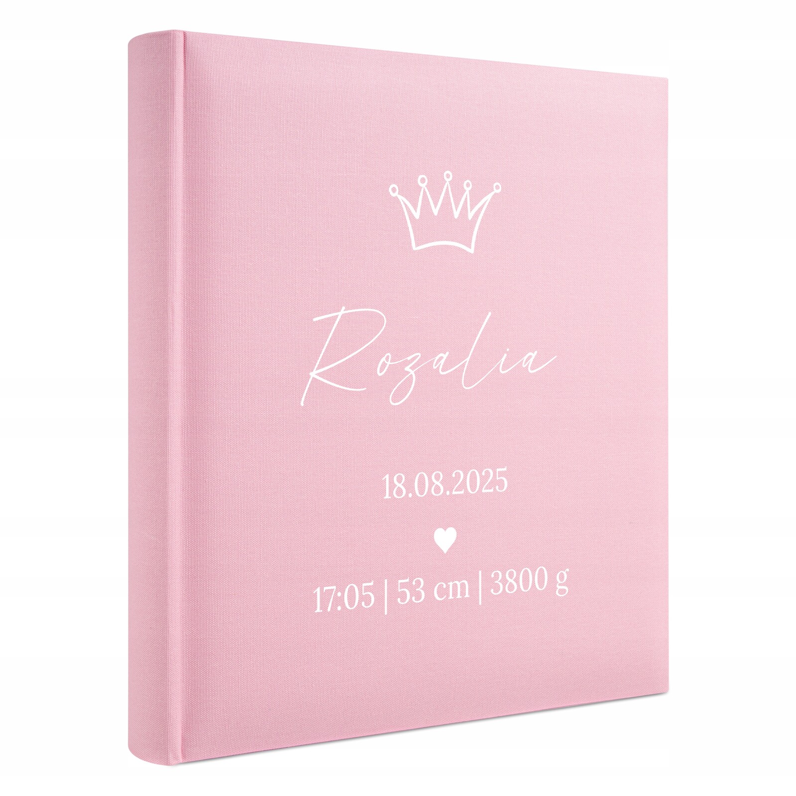 Album pro děti Metrička tradiční 100 stran růžová Personalizace