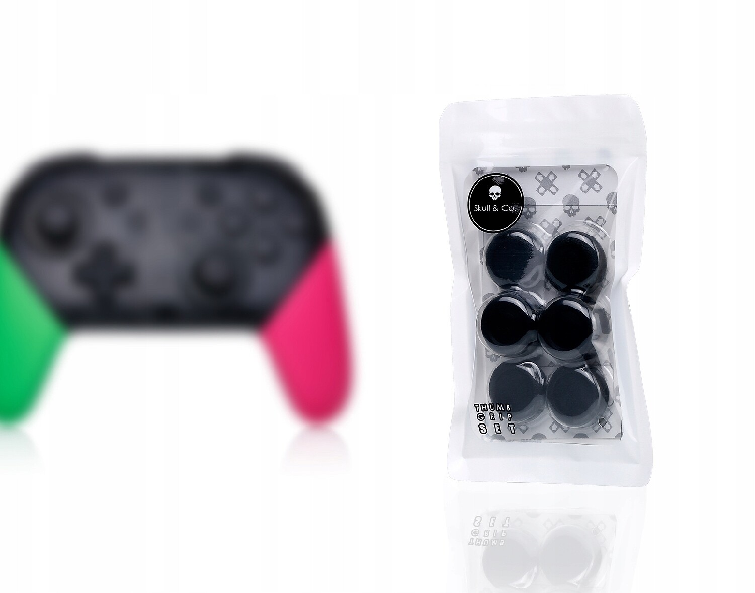 Gumičky Skull&co 6-PACK pad Pro Kontroler Controller Switch Černé