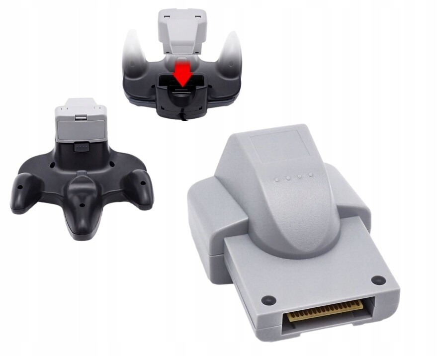 Nintendo 64 N64 Náhradní NUS-013 Rumble Pak Pack Controller Vibration Pack