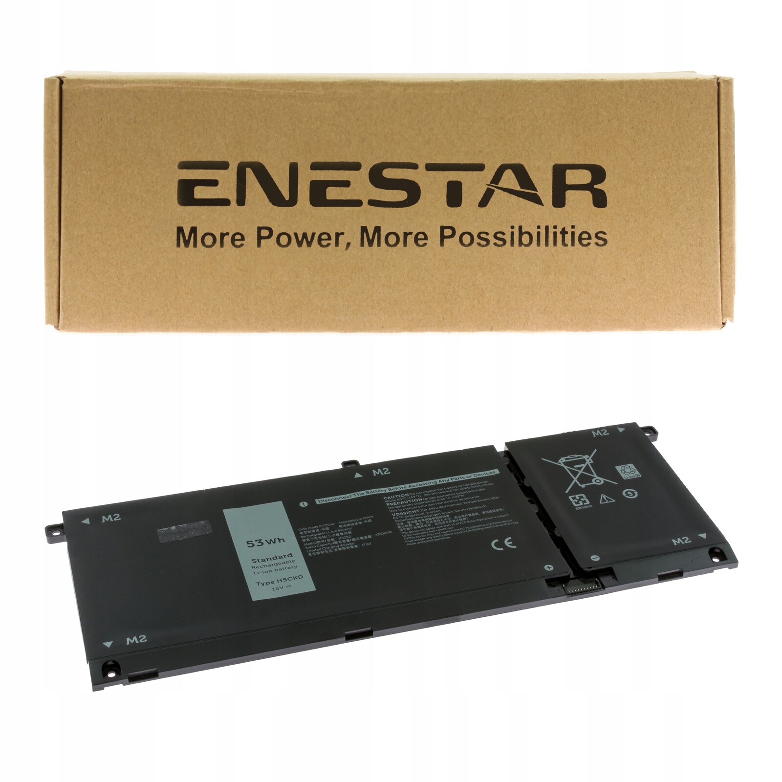 Prémiová baterie pro Dell H5CKD Latitude 3120 3410 3510 Vostro 5401 5402 5502