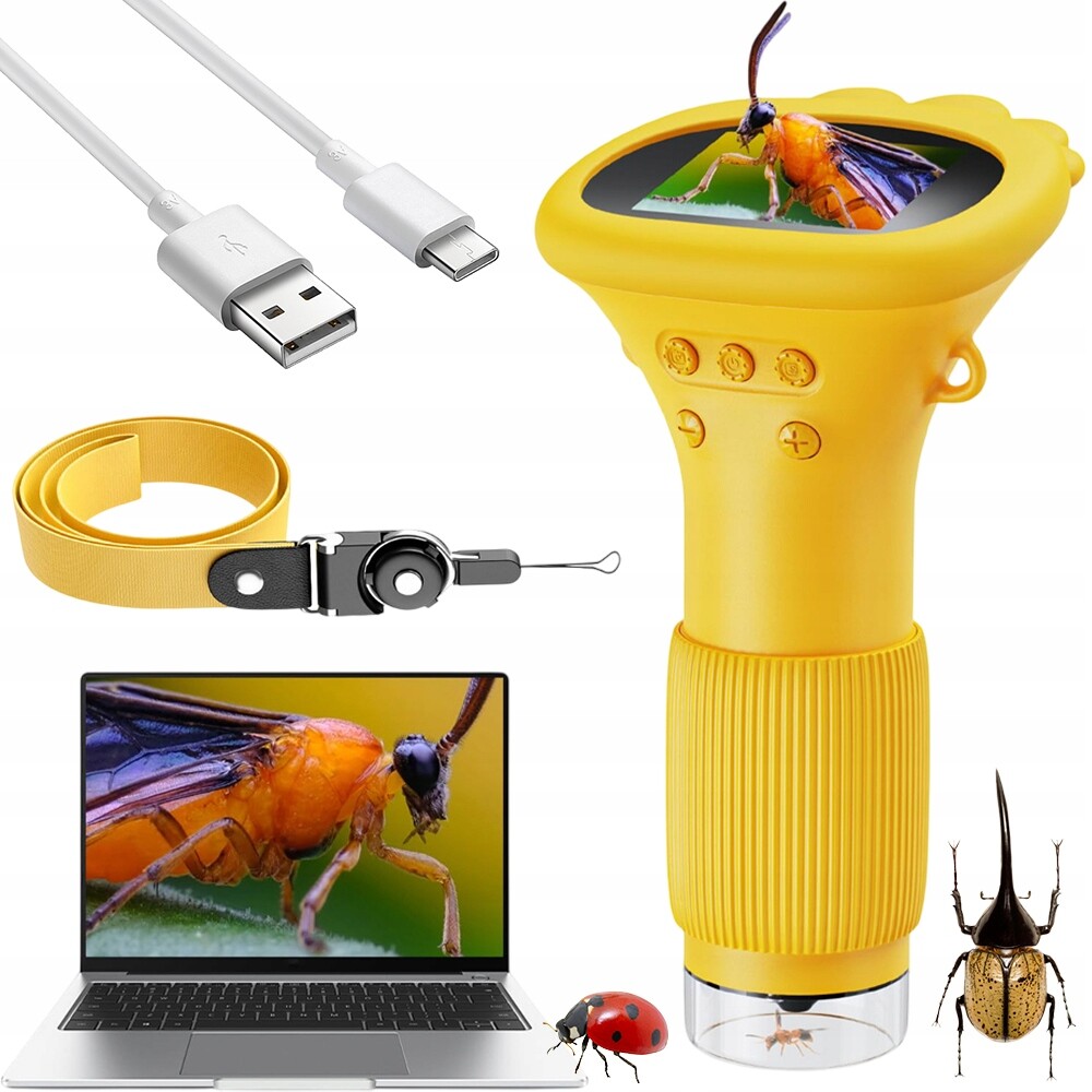 Digitální Kapesní Optický Mikroskop Pro Děti S Led Přiblížením 1000X