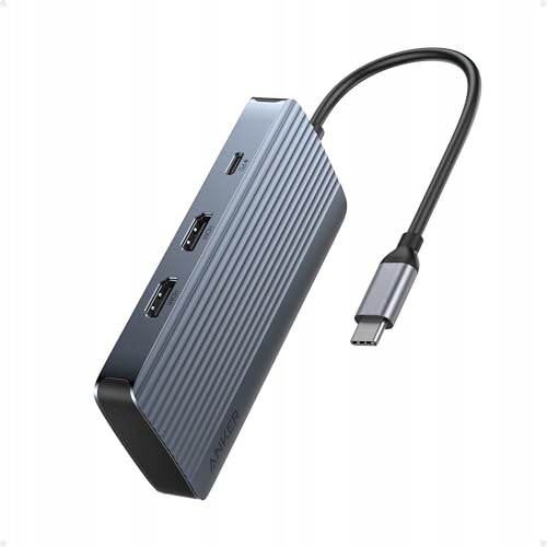 Usb C hub 7v1 Anker dvojitý Hdmi 10Gb/s nabíjení 100W dokovací stanice