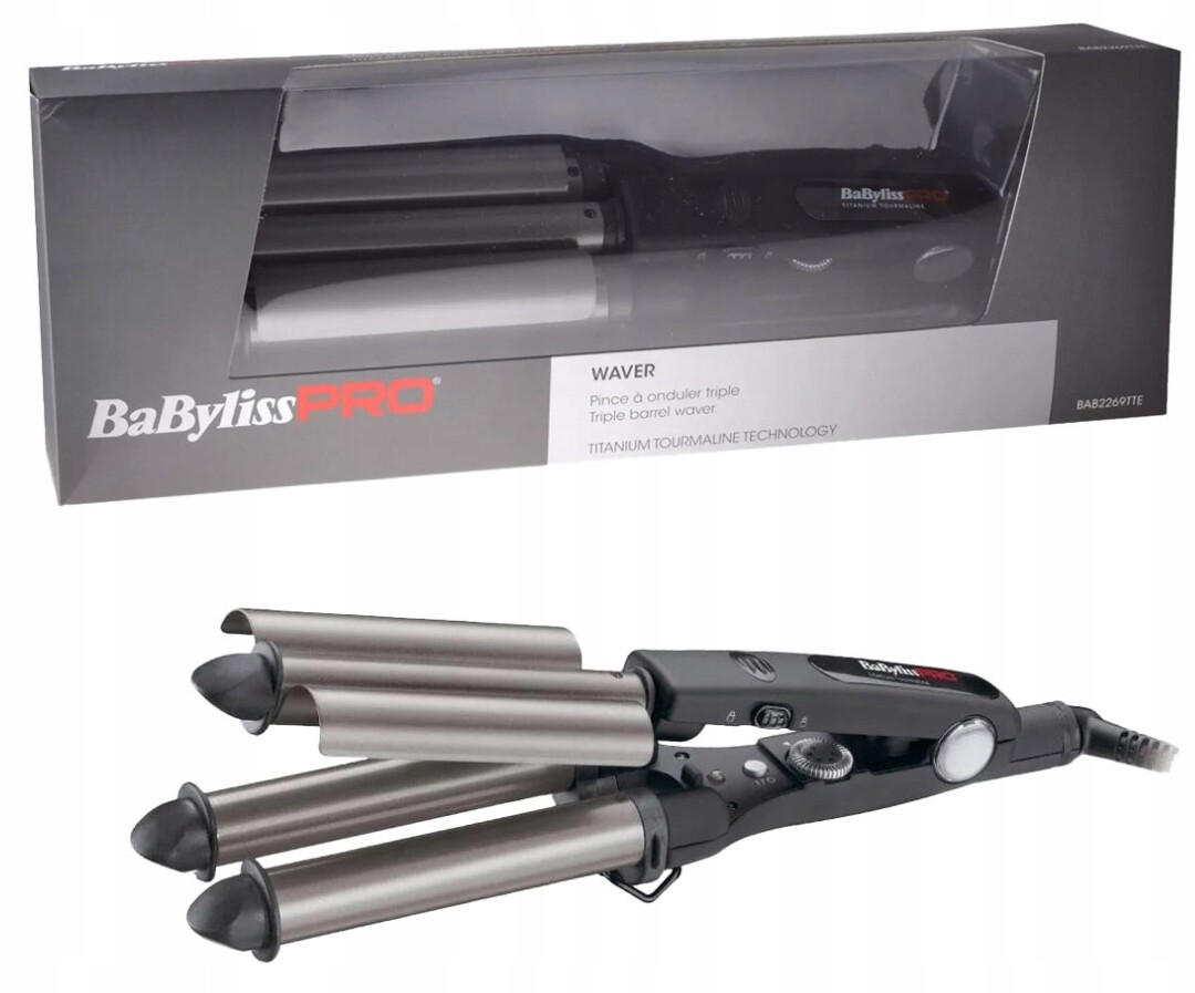 BaByliss Pro vlnovka na vlasy BAB2269TTE titanovo-turmalínová