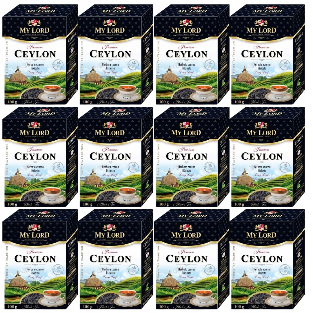 Malwa My Lord Ceylon černý sypaný čaj 100 g x 12 kusů