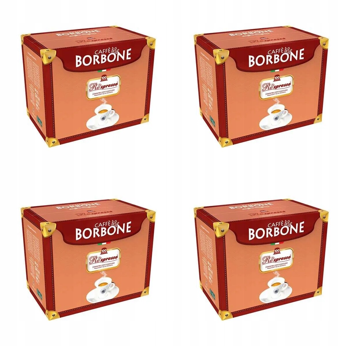 Kapsle pro Nespresso Borbone Respresso Oro Směs zlata 4x100 (400ks)