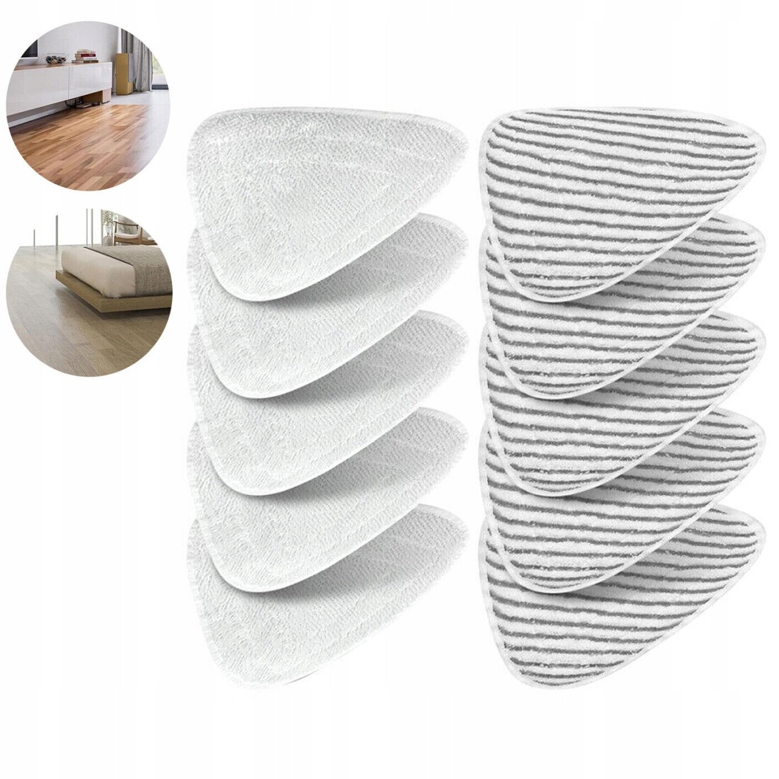 10 x Vložka Parního Mopu Náhradní Pro Vileda Steam Plus Mikrovlákno