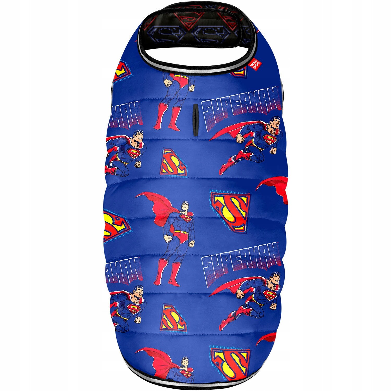 Pelerína pro psa Waudog Clothes, vzor „Síla Supermana“, velikost Xs
