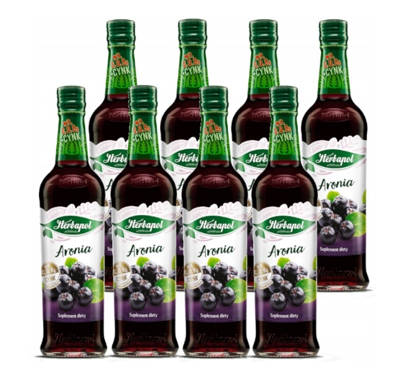 8 x Sirup Aronia Herbapol 420 ml