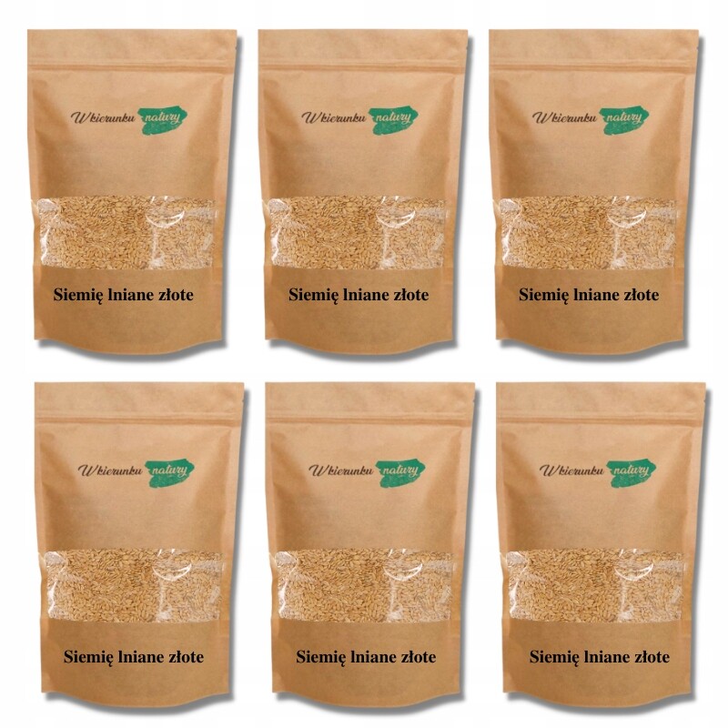 Lněné Semínko zlaté 1 kg x 6 čistota 99,9%