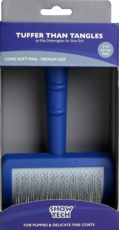 Show Tech Tuffer Than Tangles Long Soft Pin Medium Slicker Brush