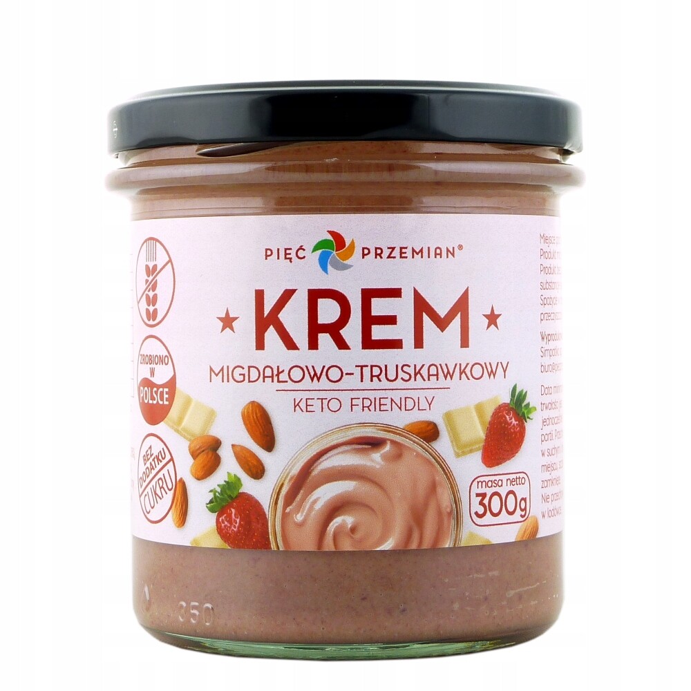 Pięć Przemian Mandlovo-jahodový krém Keto 300 g