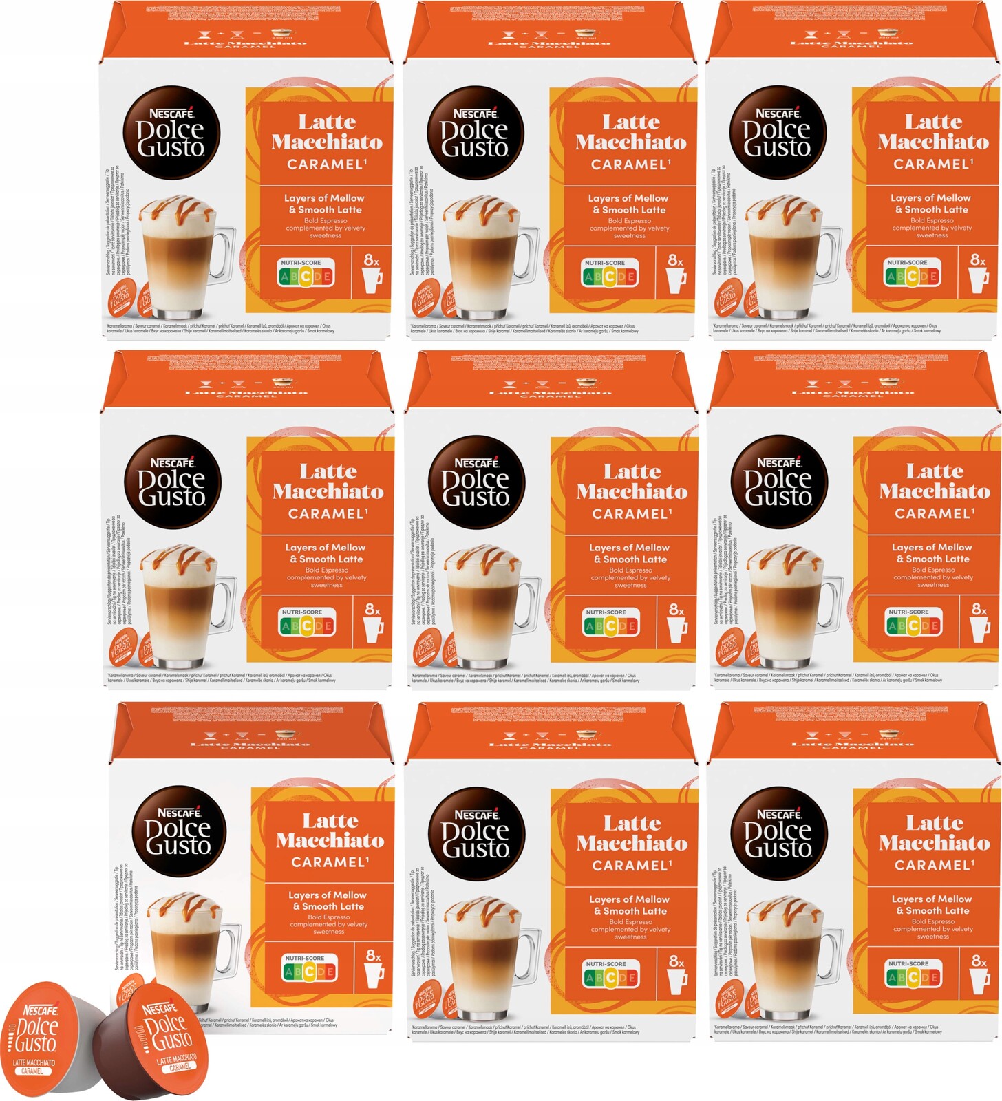 Kapsle Nescafe Dolce Gusto Latte Caramel 9x16 š