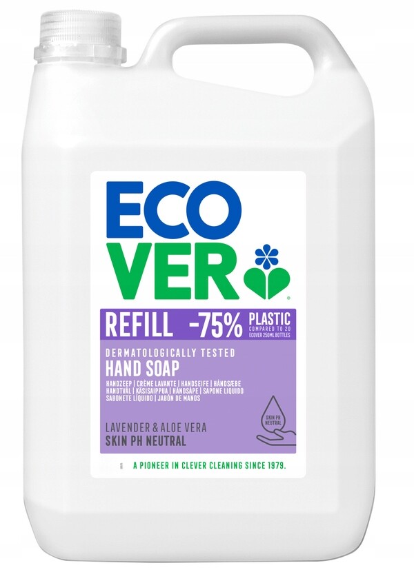 Tekuté mýdlo na ruce Ecover pro citlivou pokožku 5L Levandule Aloe