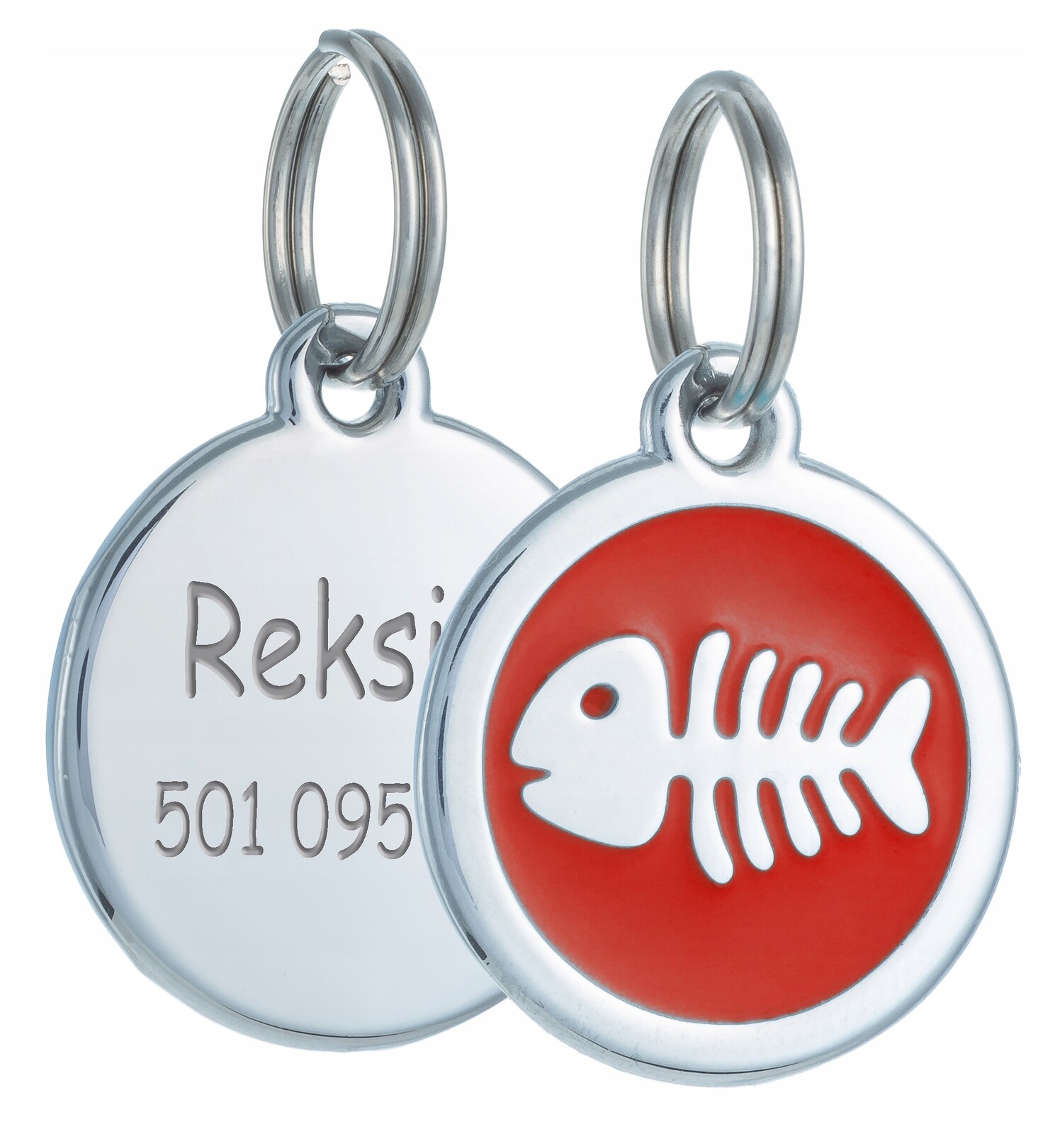 Identifikátor Adresář Pro Psa Gravírování Kočky Rybka