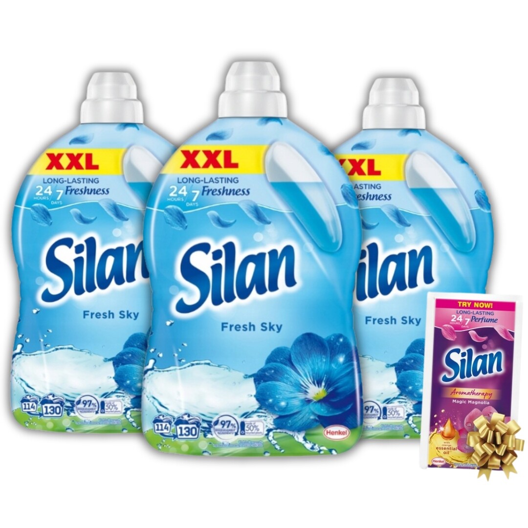 Aviváž Silan Fresh Sky 390 tekutá aviváž 2,86 l x 3 Dárek