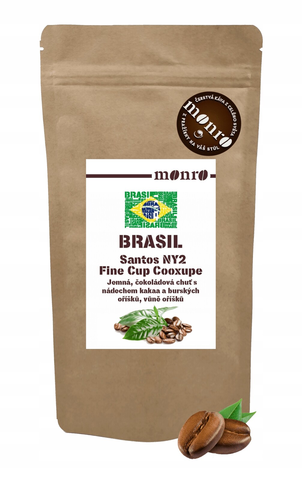 Brasil Santos Fine Cup Cooxupe káva Arabika 1000g