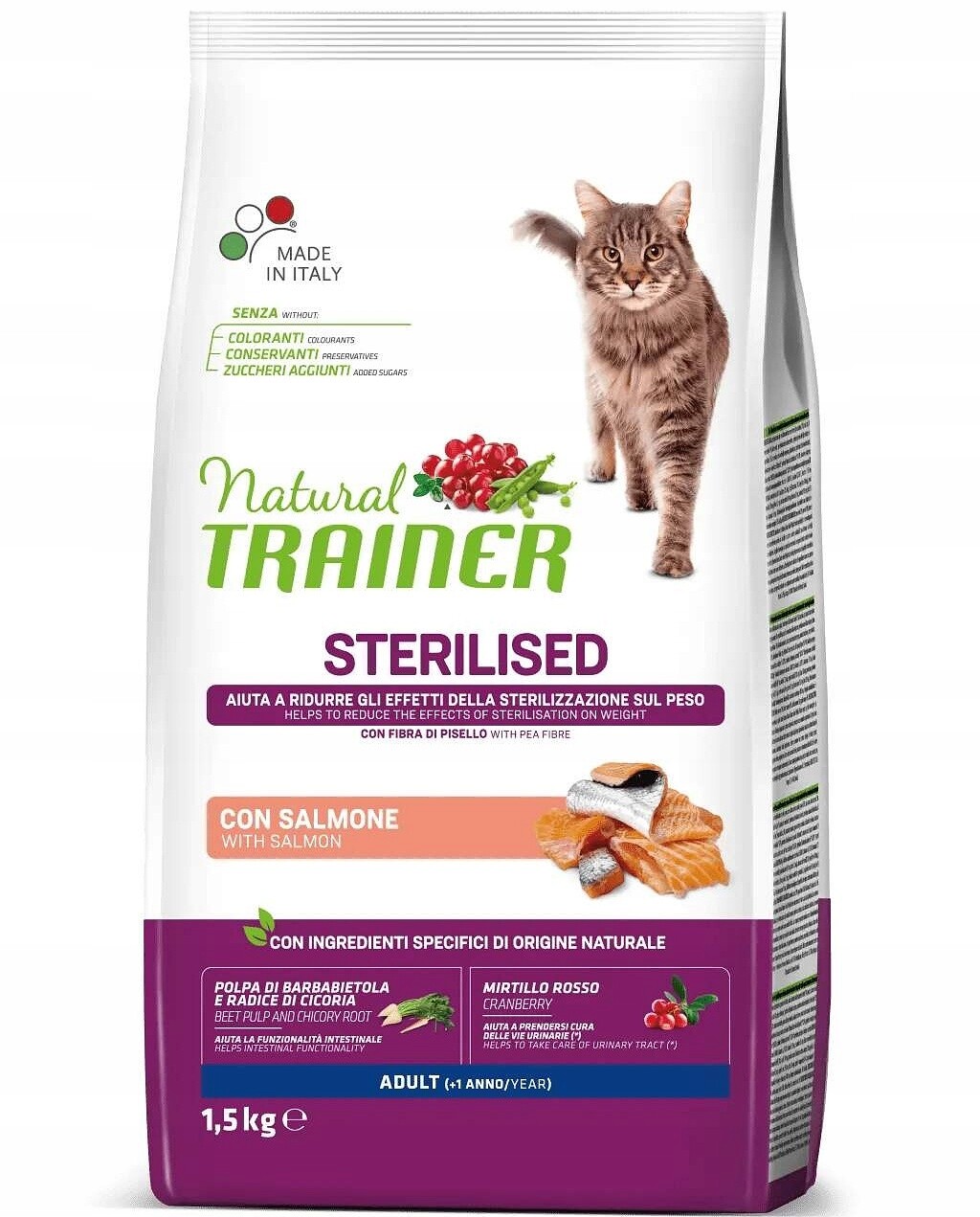 Trainer Natural Cat Sterilised losos 1,5kg