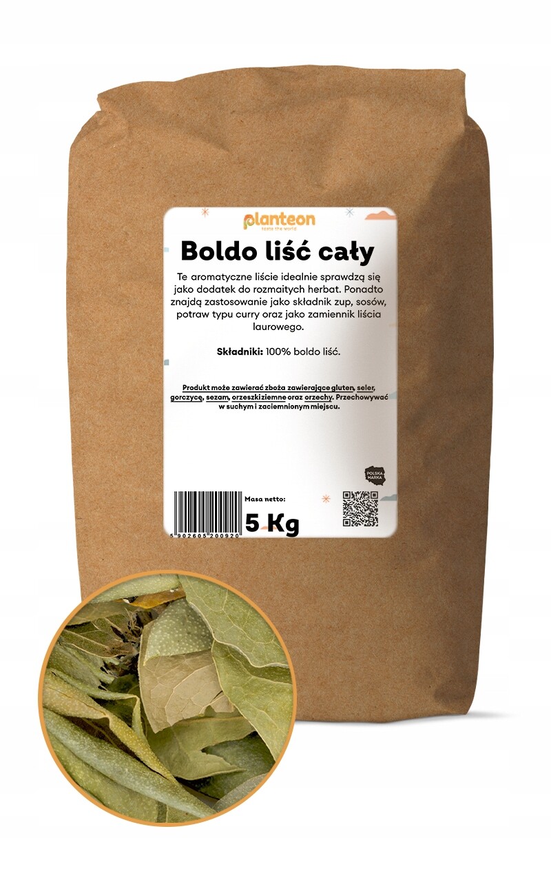 Boldo list celý 5 kg na nálev listy sušené přísada do yerba maté