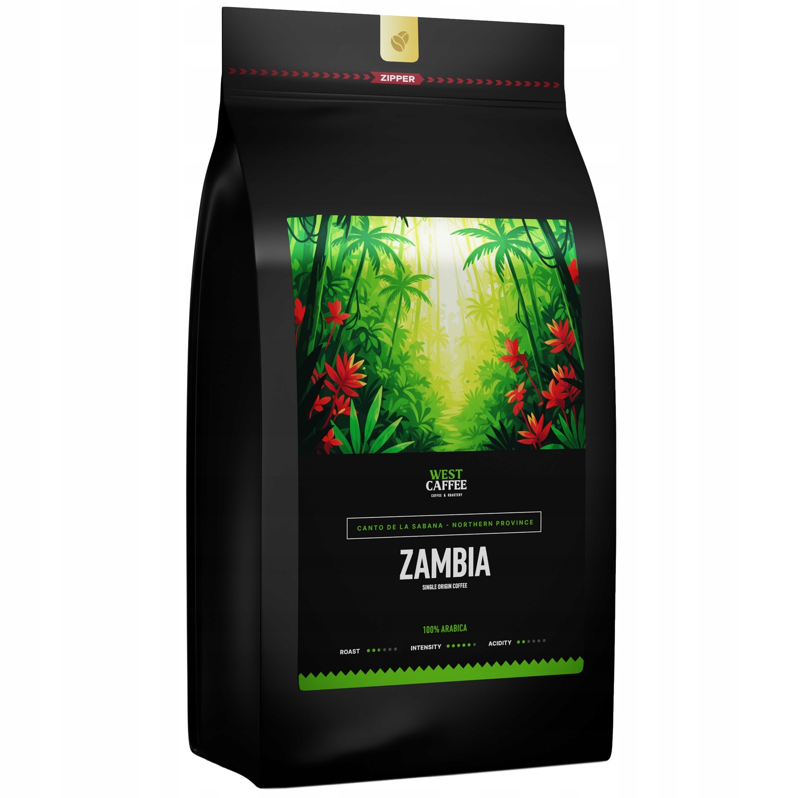 Káva zrnková Zambia 1kg Čerstvě pražená 100% Arabica Canto De La Sabana