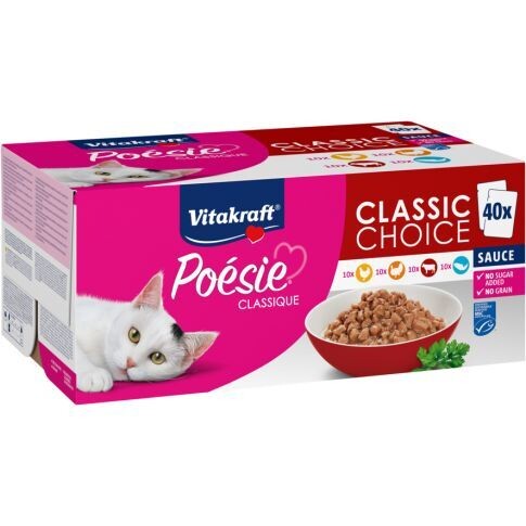 Poesie Classic Big Pack Mix 40x85 g (4 příchutě)