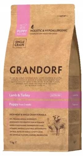 Grandorf Dog Lamb&Turkey Puppy střední&velké 1 kg