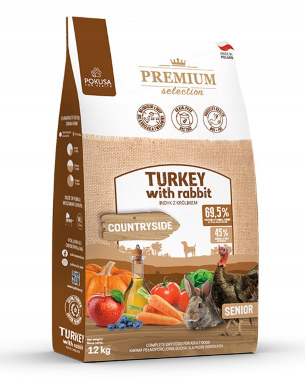 Pokusa Krůta S Krůta A Králíkem 12 kg Premium Krmivo