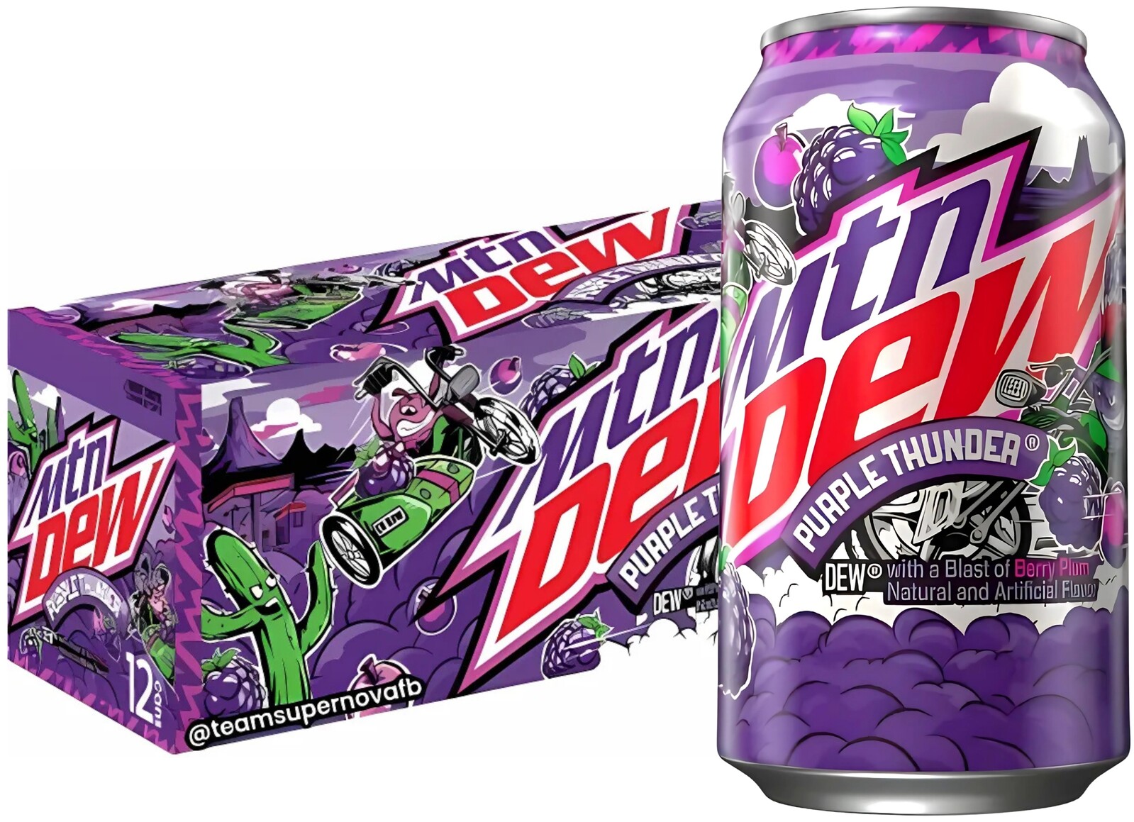 Mtn Dew Purple Thunder Usa 12×355ml