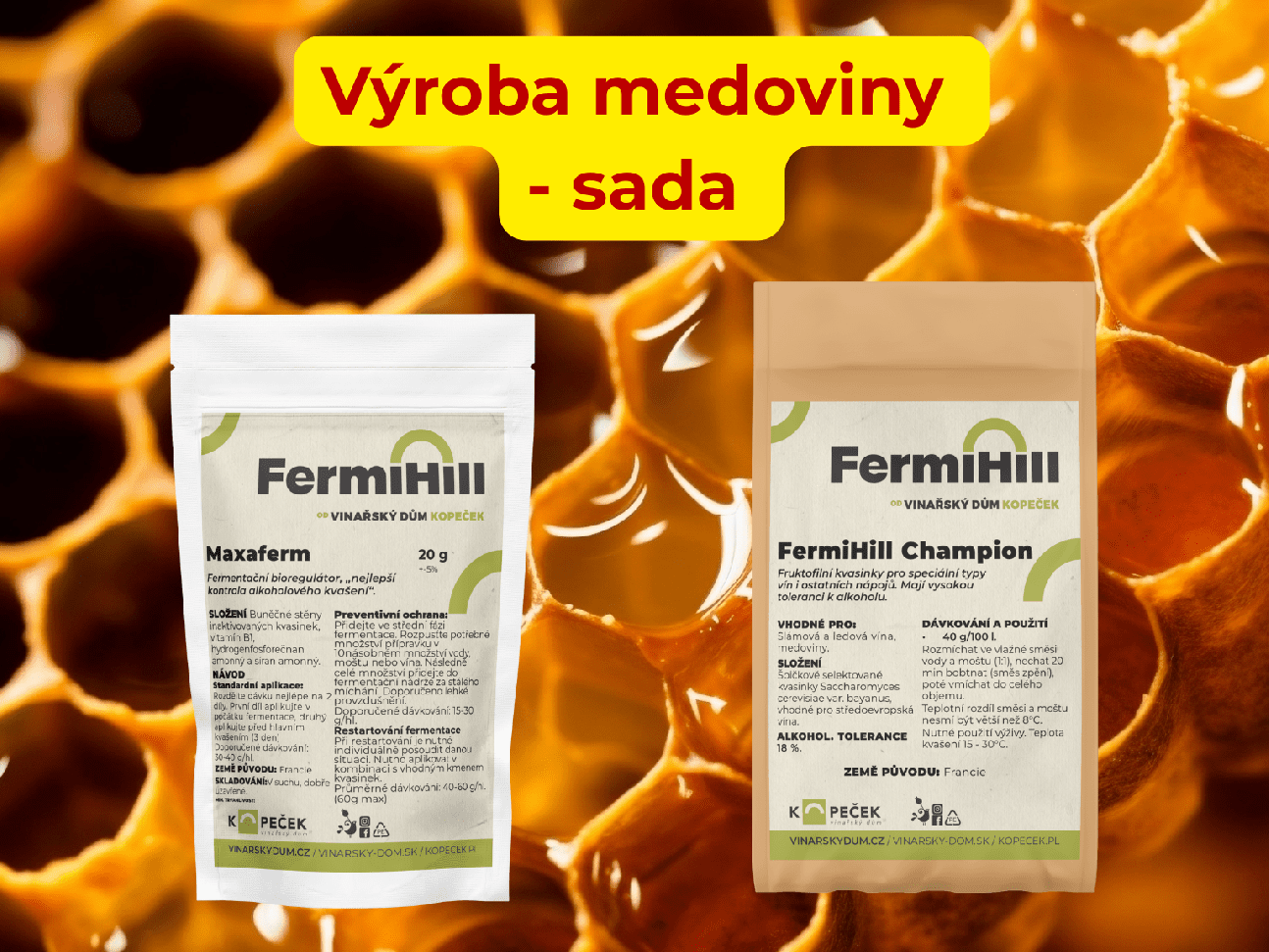 Sada Výroba medoviny