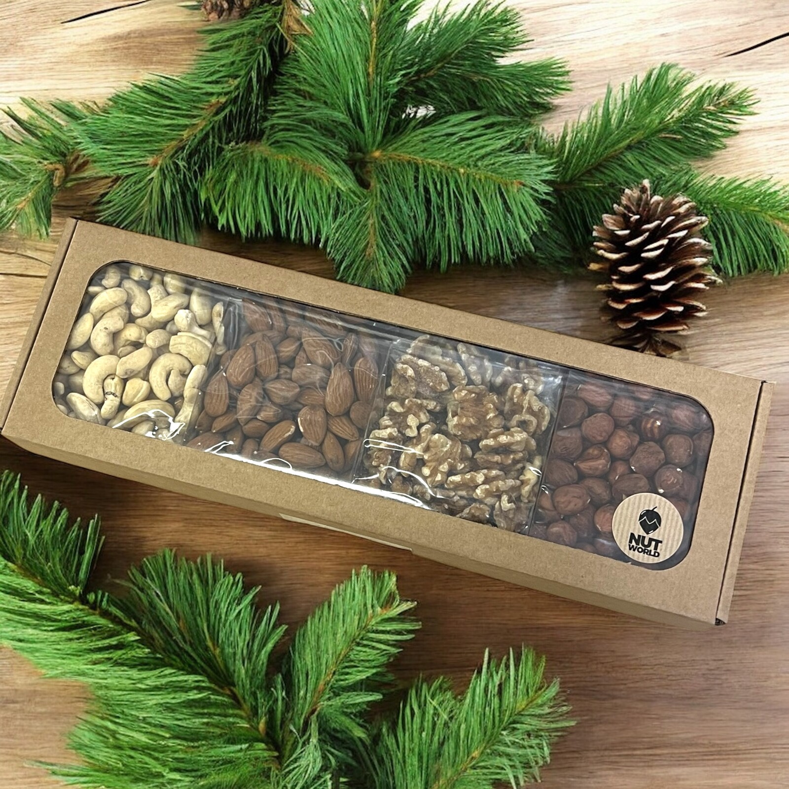 Nutworld.cz Dárková krabička - 4 druhy NATURAL