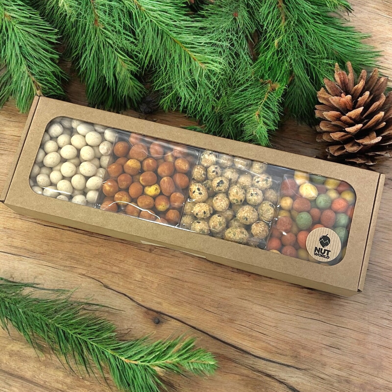 Nutworld.cz Dárková krabička - 4 druhy v těstíčku