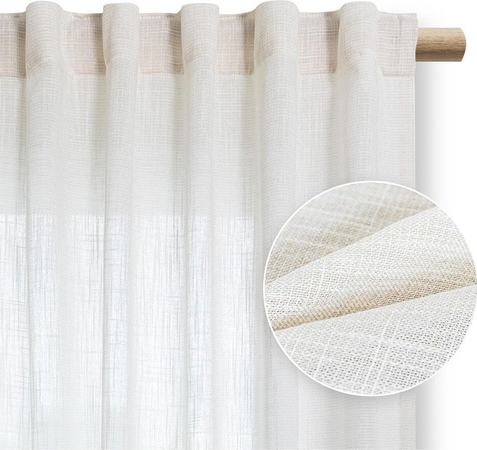 Krémový závěs 140x250 cm Valeta – Restilo