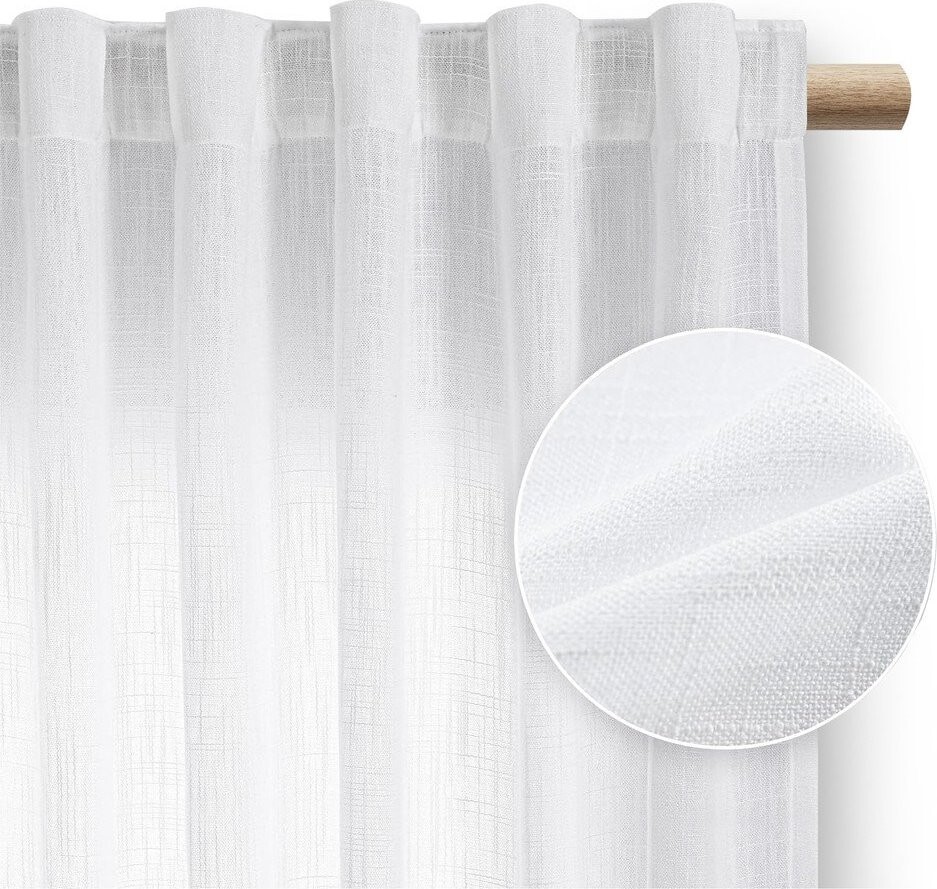 Bílý závěs 140x270 cm Valeta – Restilo